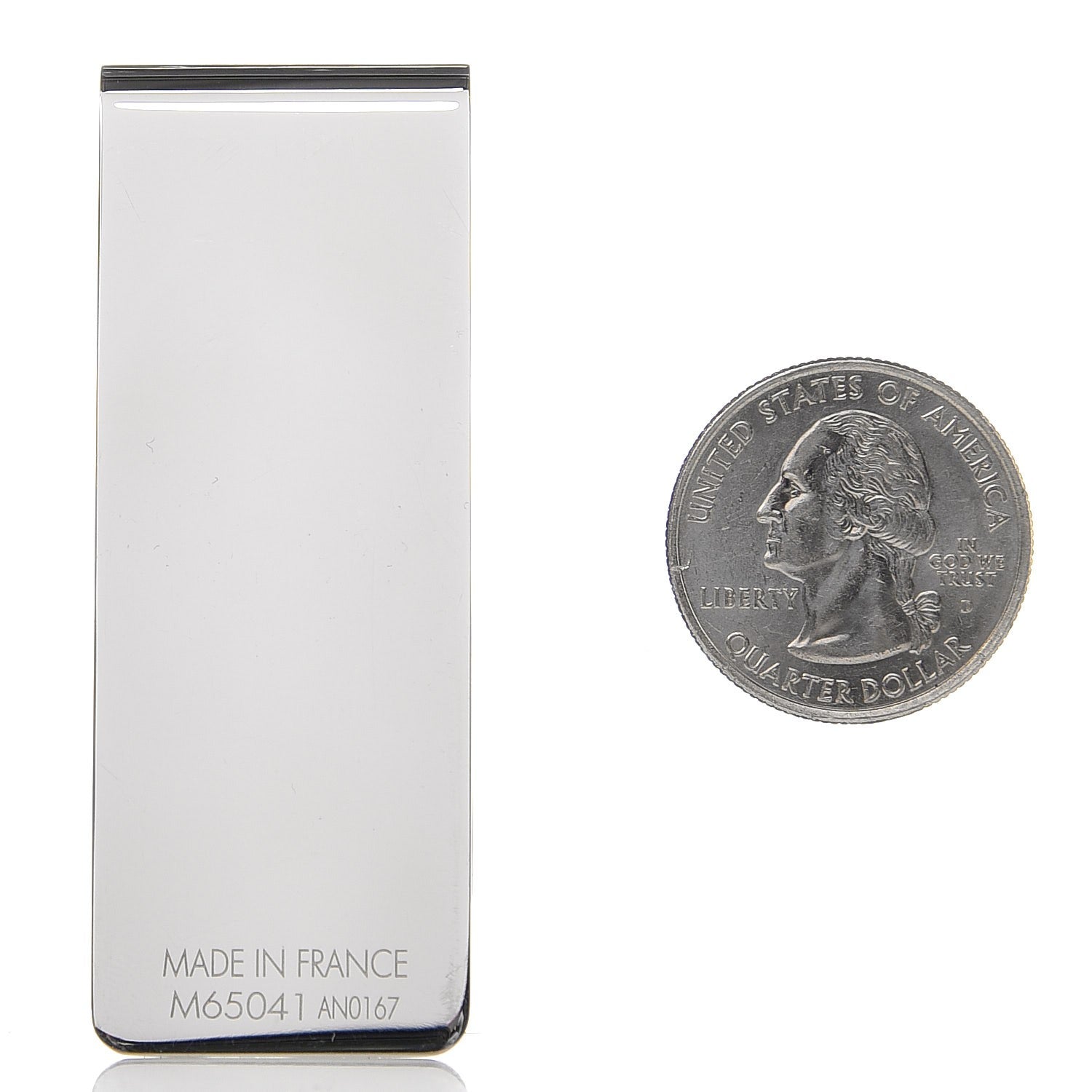 Louis Vuitton Metal Champs Elysees Money Clip Silver 2 of 2