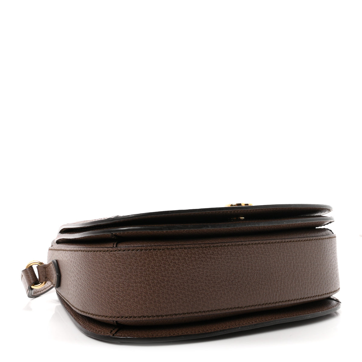 GG Supreme Monogram Web Small Ophidia Flap Messenger Bag Brown