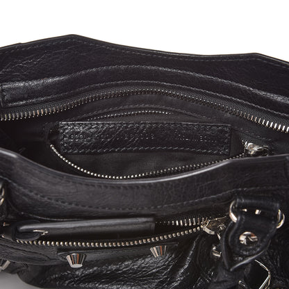 Balenciaga Agneau Classic Silver Hardware Mini City Black 6 of 6