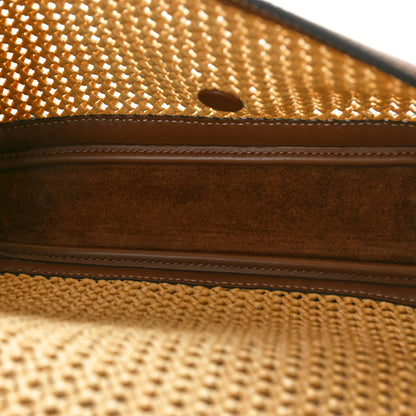 Fendi Macrame Crochet Baguette Natural Gianduia 6 of 10