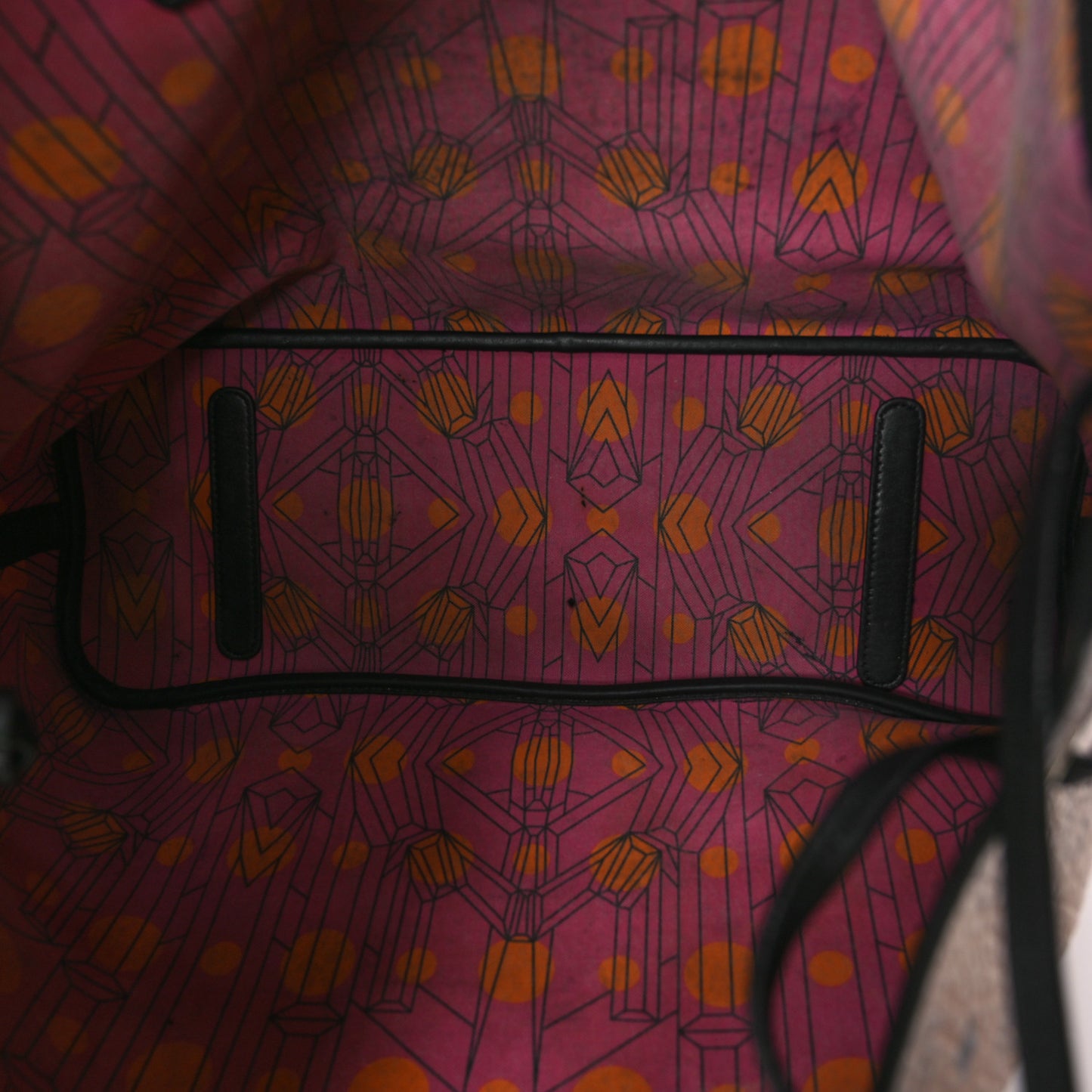 Visetos Medium Project Reversible Shopper Tote Cognac
