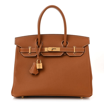 Hermes Epsom Birkin 30 Gold 1 of 13