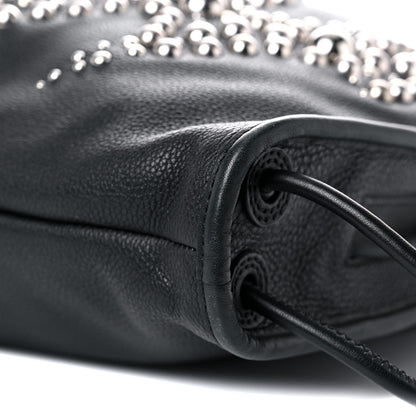 Alexander Wang Pebbled Calfskin Studded Gym Sack Bag Black 8 of 9