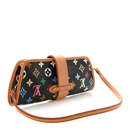 Louis Vuitton Monogram Multicolor Shirley Black 3 of 9