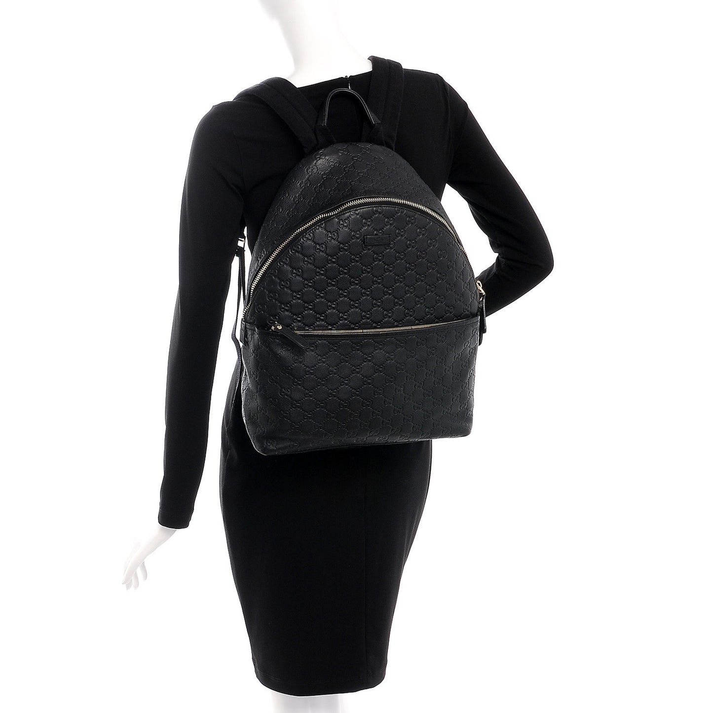 Guccissima Medium Classic Backpack Black