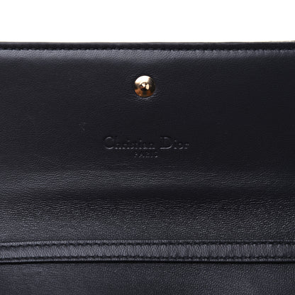 Christian Dior Metallic Patent Micro-Cannage Lady Dior Croisiere Chain Wallet Champagne 8 of 11