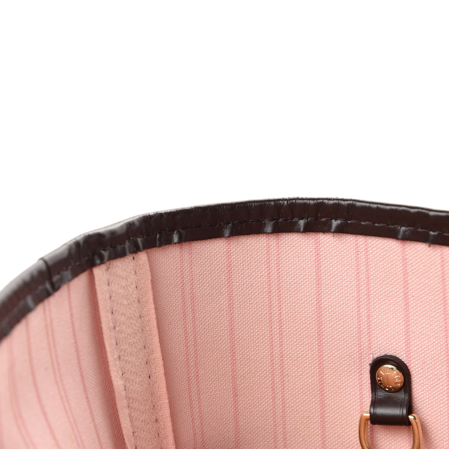 Louis Vuitton Damier Ebene Neo Neverfull MM Rose Ballerine 8 of 14