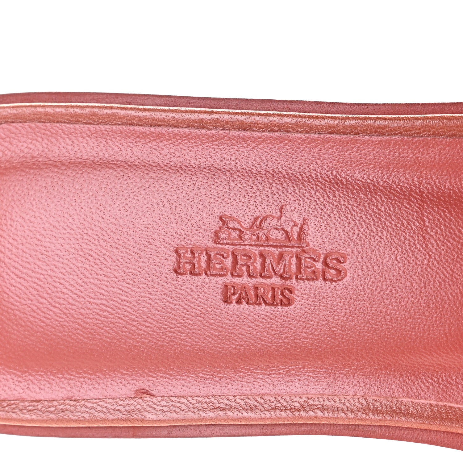 Hermes Chevre Oran Sandals 38.5 Rouge Blush 7 of 11