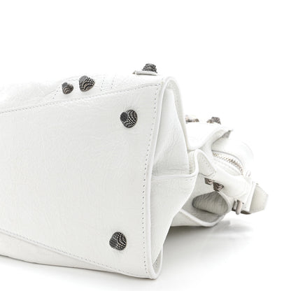 Balenciaga Agneau Arena Small Neo Cagole City Handbag Optic White 11 of 11