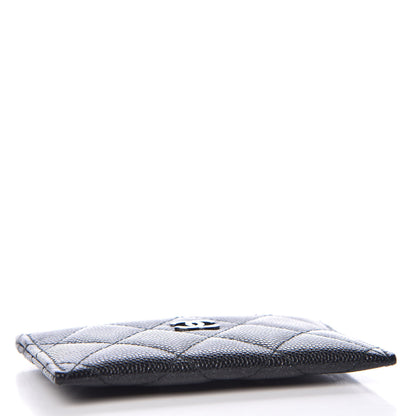 Chanel Iridescent Caviar Quilted Card Holder Black 4 of 9