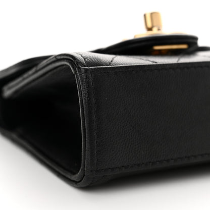 Chanel Goatskin Chic Pearls Clutch On Chain Black 7 of 13