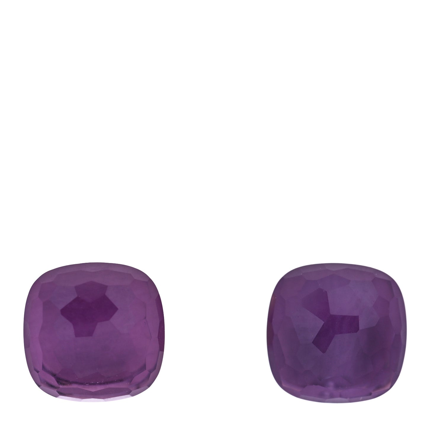 18K Rose Gold Amethyst Classic Nudo Stud Earrings