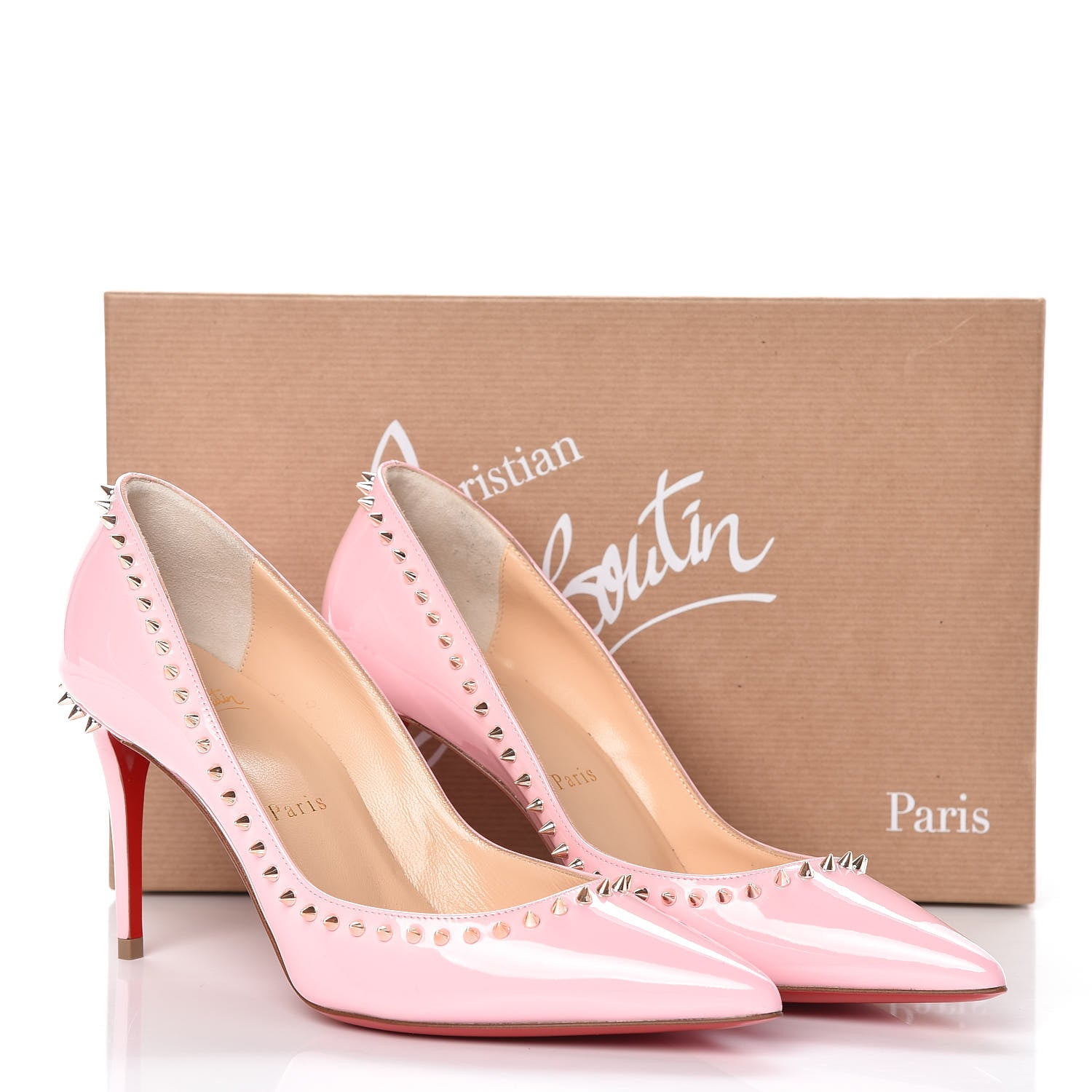 Christian Louboutin Patent Anjalina 85 Pumps 36.5 Eglantine 8 of 8