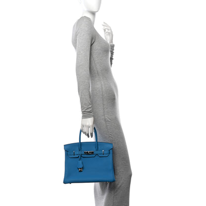 Hermes Togo Verso Birkin 30 Bleu Zanzibar Malachite 2 of 13