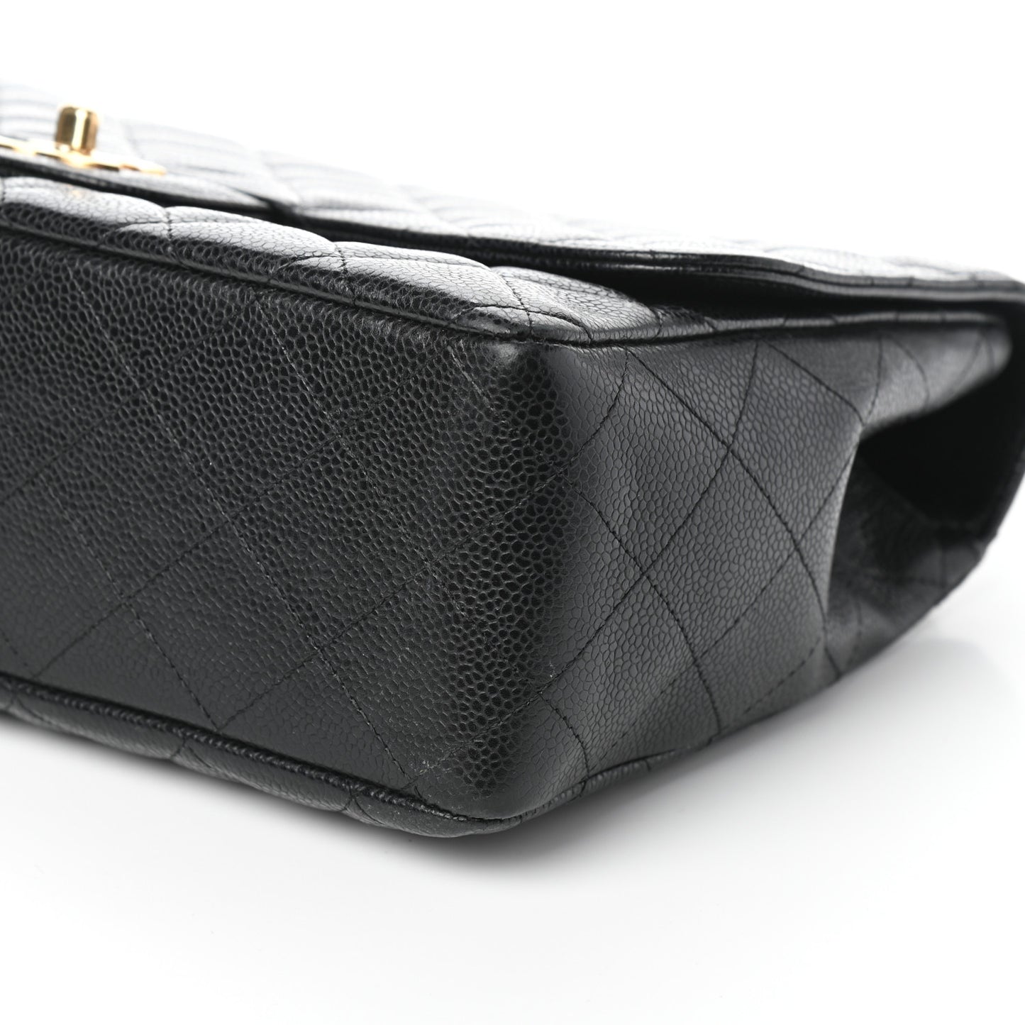 Caviar Quilted Jumbo Single Flap Black