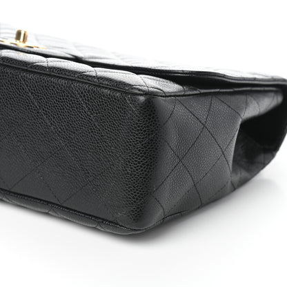 Chanel Caviar Quilted Jumbo Single Flap Black 9 of 9