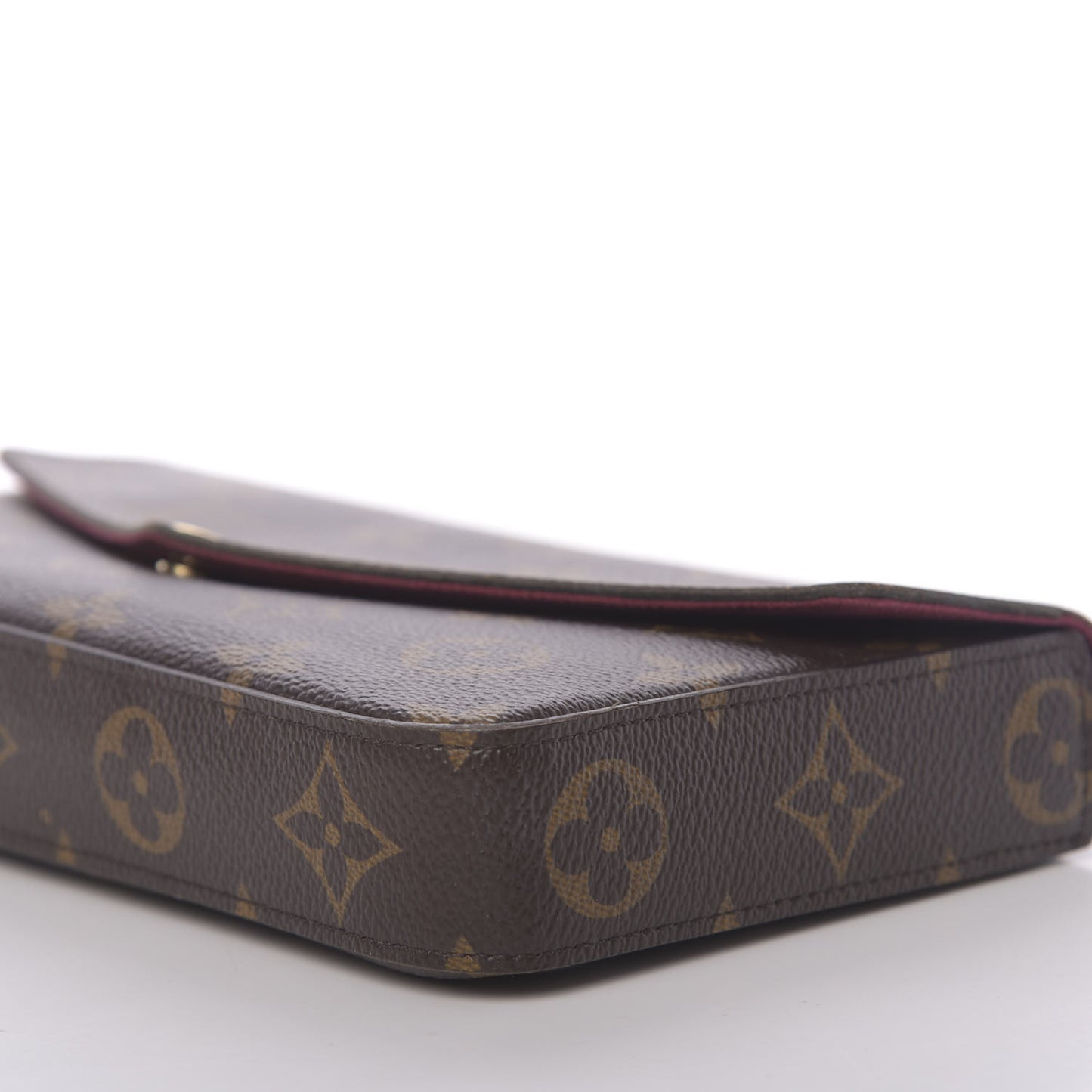 Monogram Pochette Felicie Chain Wallet Fuchsia