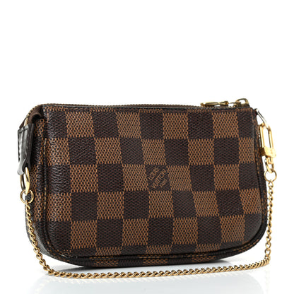 Louis Vuitton Damier Ebene Complice Trunks and Bags Mini Pochette Accessories Red 3 of 7