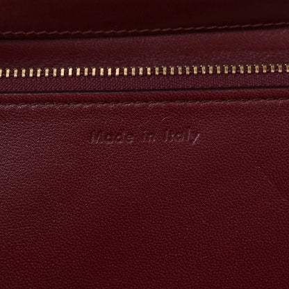 Celine Box Calfskin Medium Classic Box Flap Bag Burgundy 7 of 13