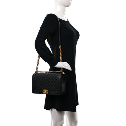 Chanel Caviar Quilted New Medium Boy Flap Black 2 of 11