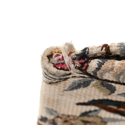 Christian Dior Canvas Embroidered Large Jardin D'Hiver Book Tote Latte Multicolor 12 of 15