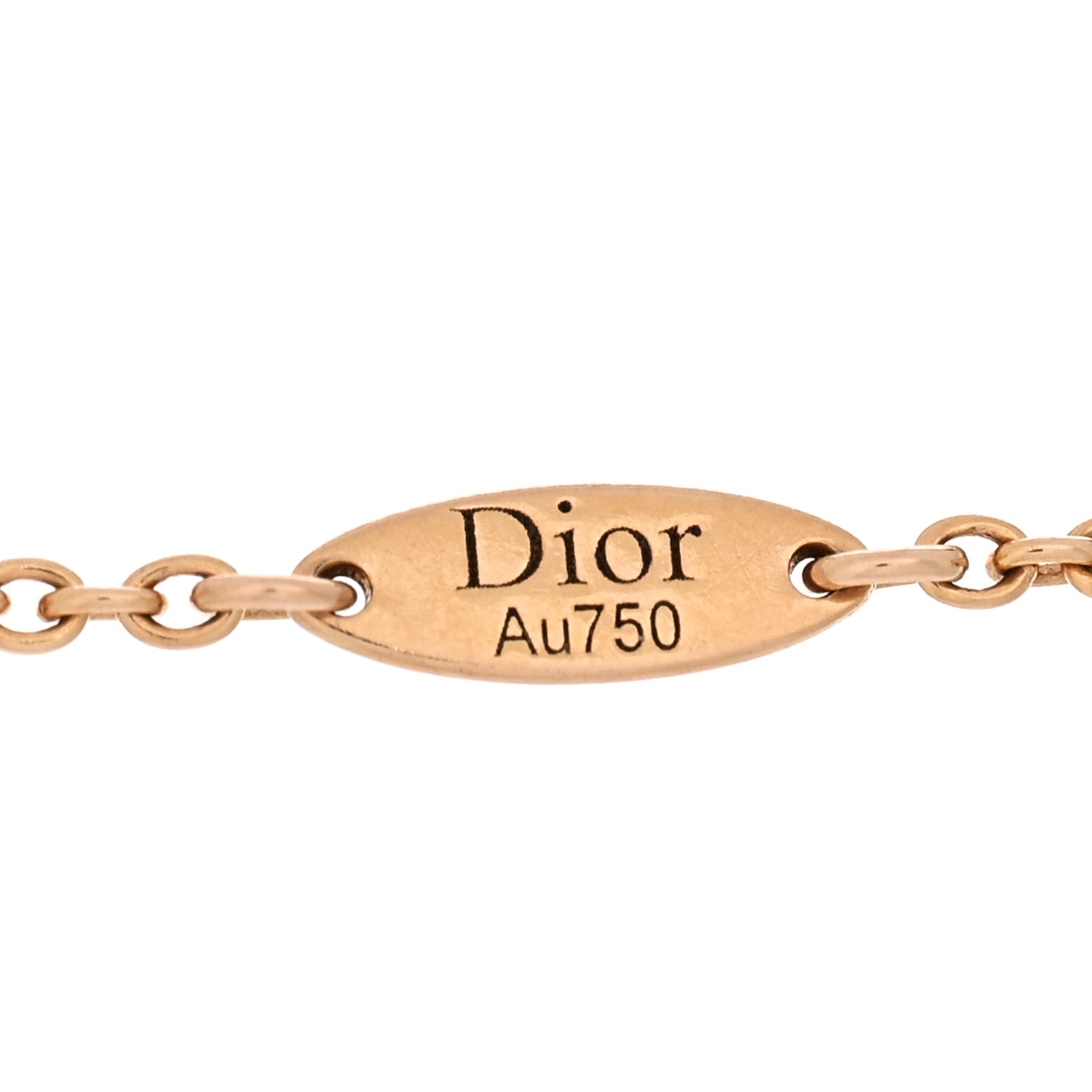 Christian Dior 18K Rose Gold Diamond Black Onyx Rose Des Vents Bracelet 3 of 3