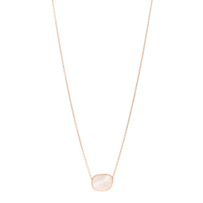 Roberto Coin 18K Rose Gold Mother of Pearl Amphibole Pendant Necklace 1 of 5