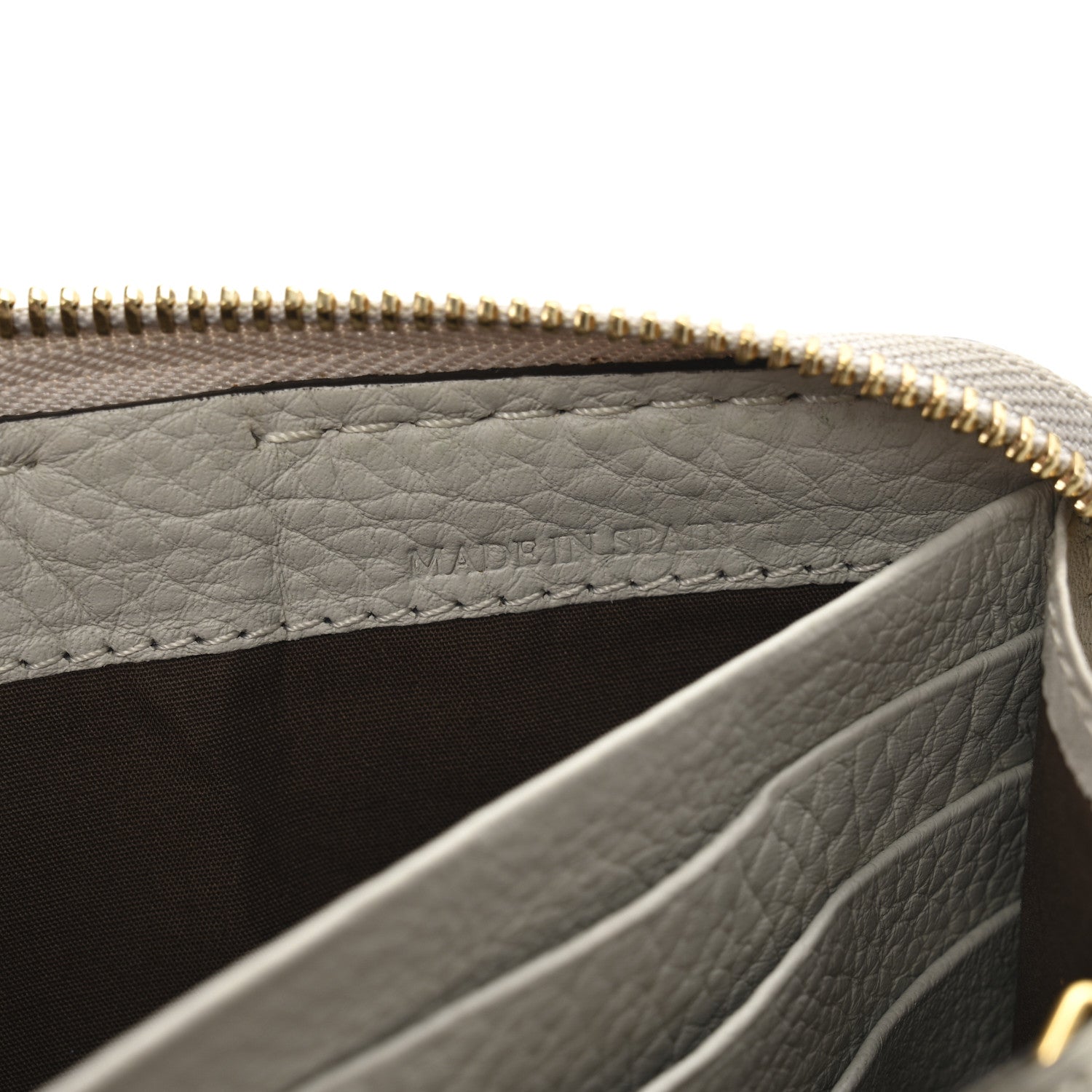 Chloe Calfskin Marcie Long Zip Around Wallet Dove 7 of 9