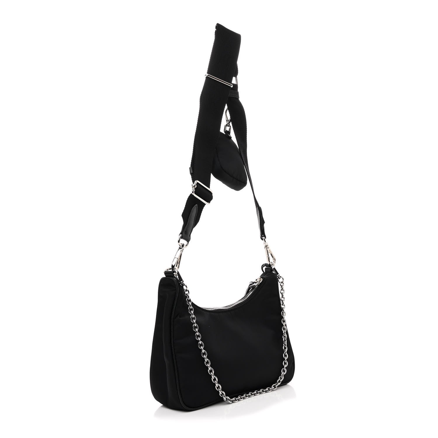 Prada Nylon Re-Edition 2005 Shoulder Bag Black 3 of 11