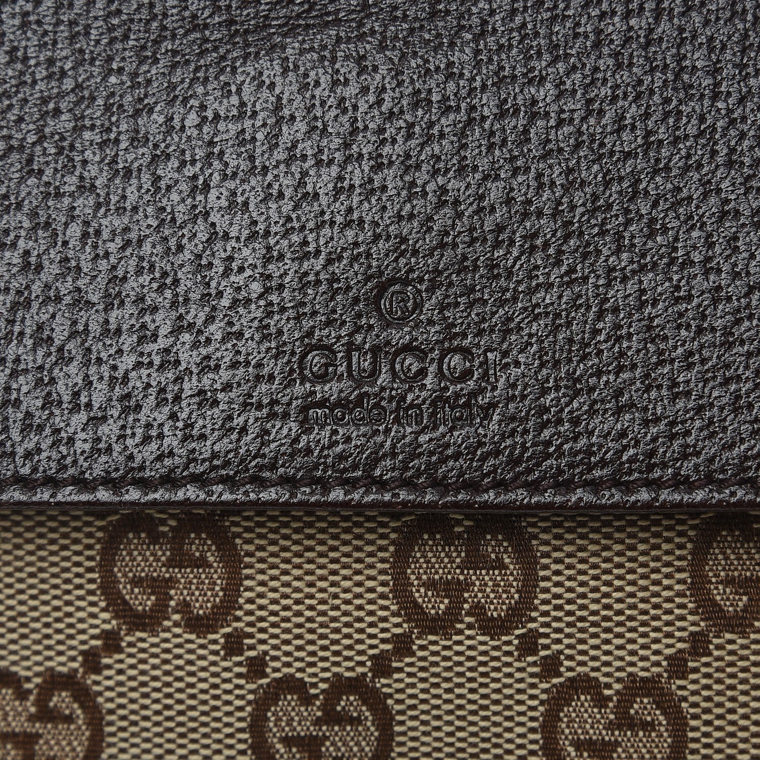 Gucci GG Monogram Double Pocket Belt Bag Dark Brown 6 of 8