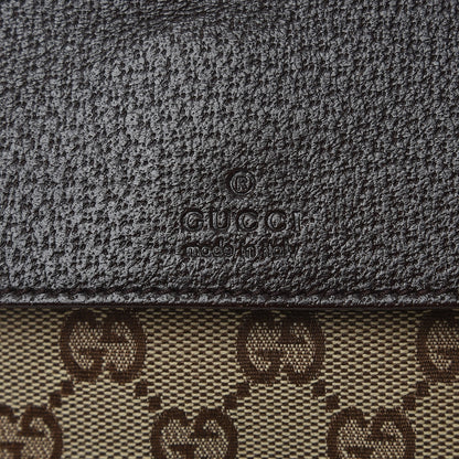 Gucci GG Monogram Double Pocket Belt Bag Dark Brown 6 of 8