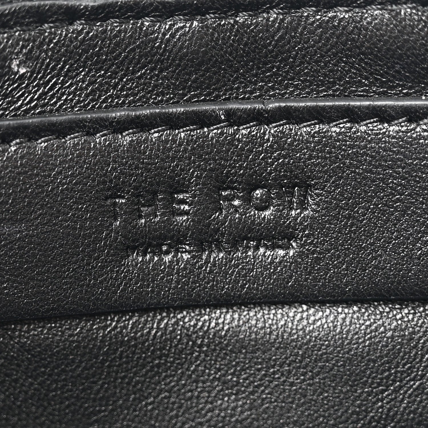 The Row Calfskin Pouch Wristlet Black 6 of 9
