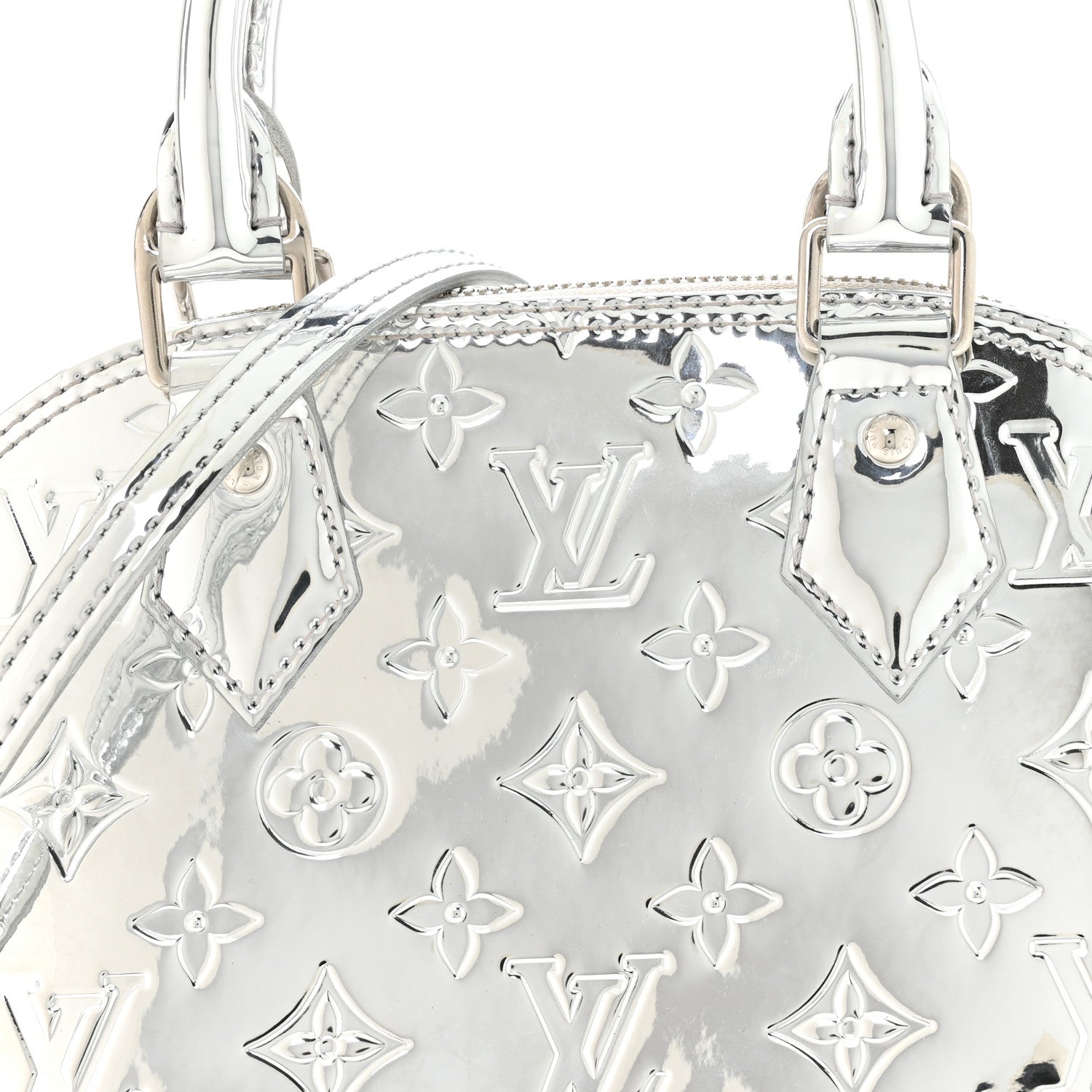 Louis Vuitton Monogram Miroir Alma BB Silver 6 of 9