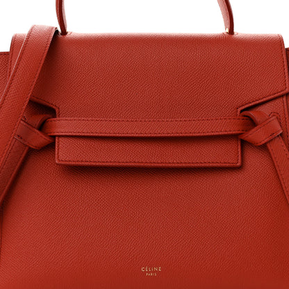 Celine Grained Calfskin Micro Belt Bag Fox Red 8 of 10