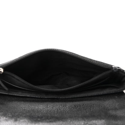 Chanel Caviar Half Moon Wallet On Chain WOC Black 5 of 13