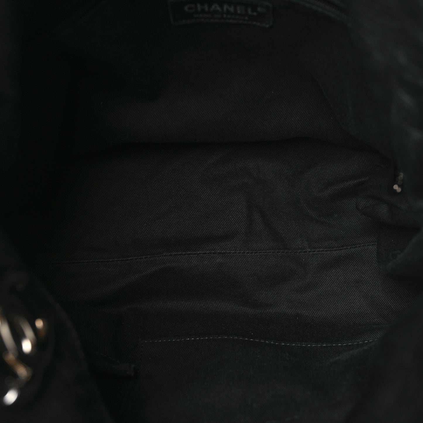 Lambskin Large Sharpei Shoulder Bag Black