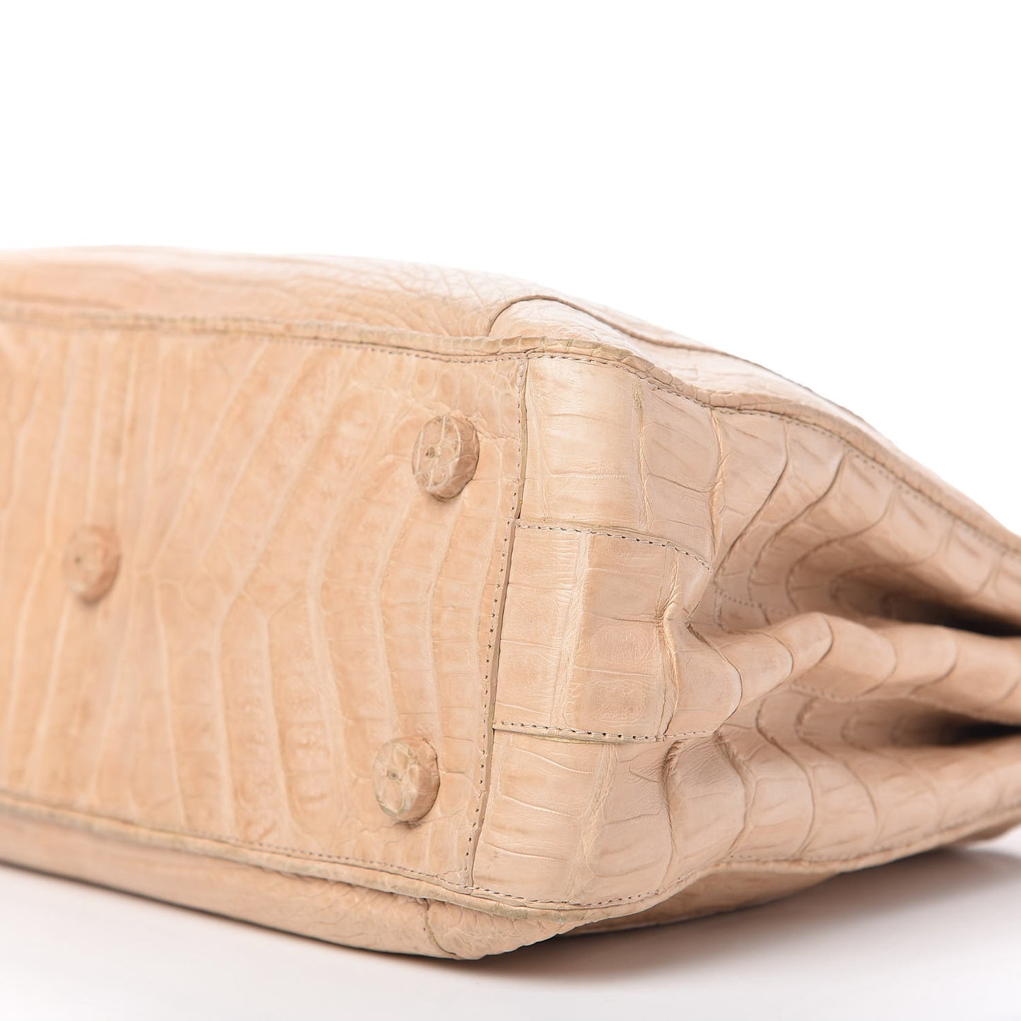 Crocodile Shoulder Bag Beige