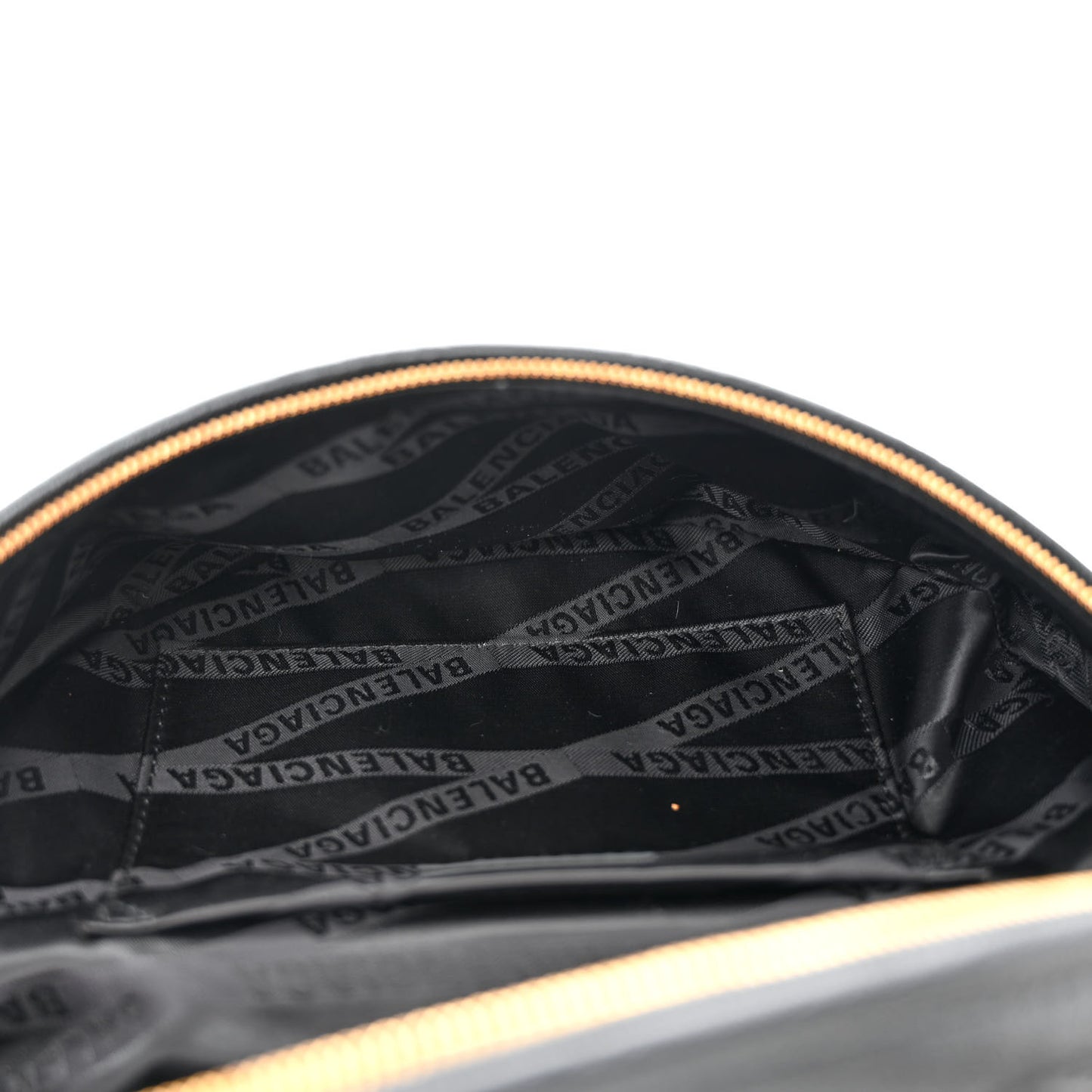 Shiny Goatskin Allover Logo Embossed XS Souvenir Belt Bag Black