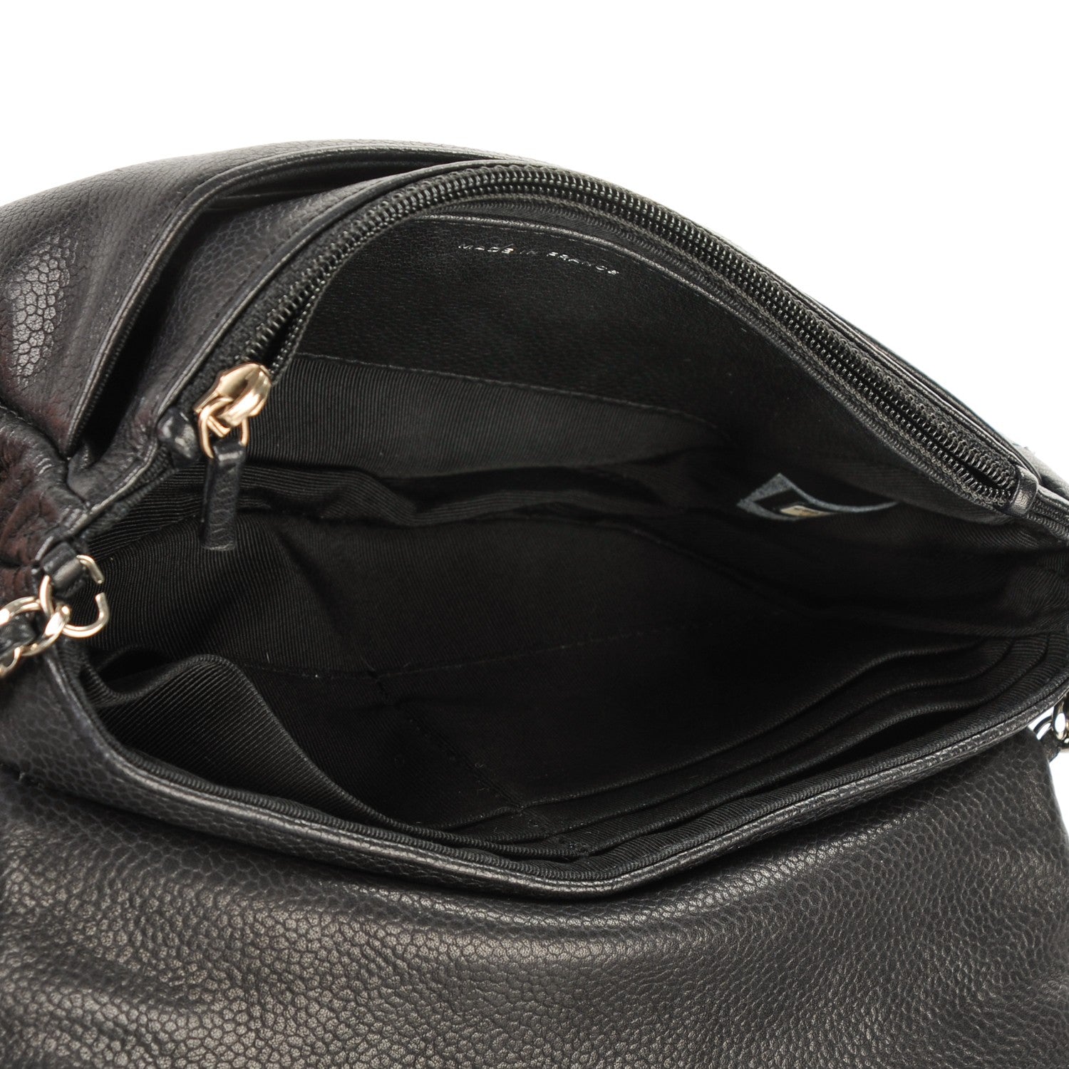 Chanel Caviar Half Moon Wallet On Chain WOC Black 5 of 8