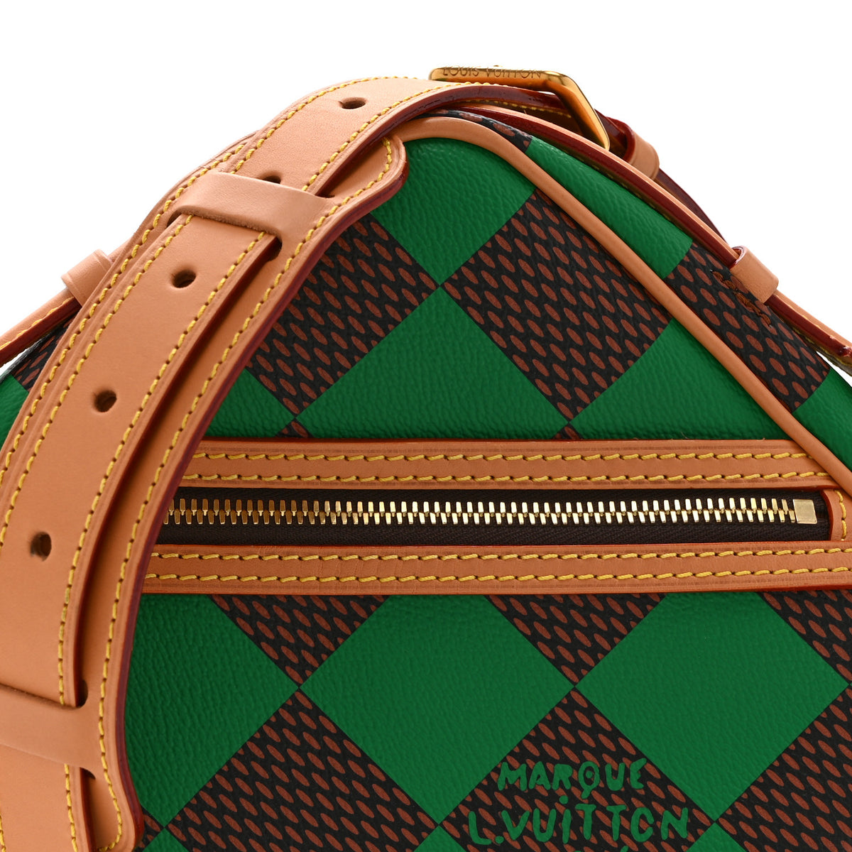 Louis Vuitton Damier Pop Chess Messenger Green 7 of 9