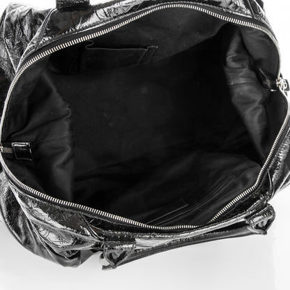 Saint Laurent Embossed Patent Medium Easy Y Bag Black 5 of 7