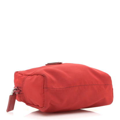 Prada Tessuto Nylon Vela Cosmetic Pouch Rosso 3 of 10
