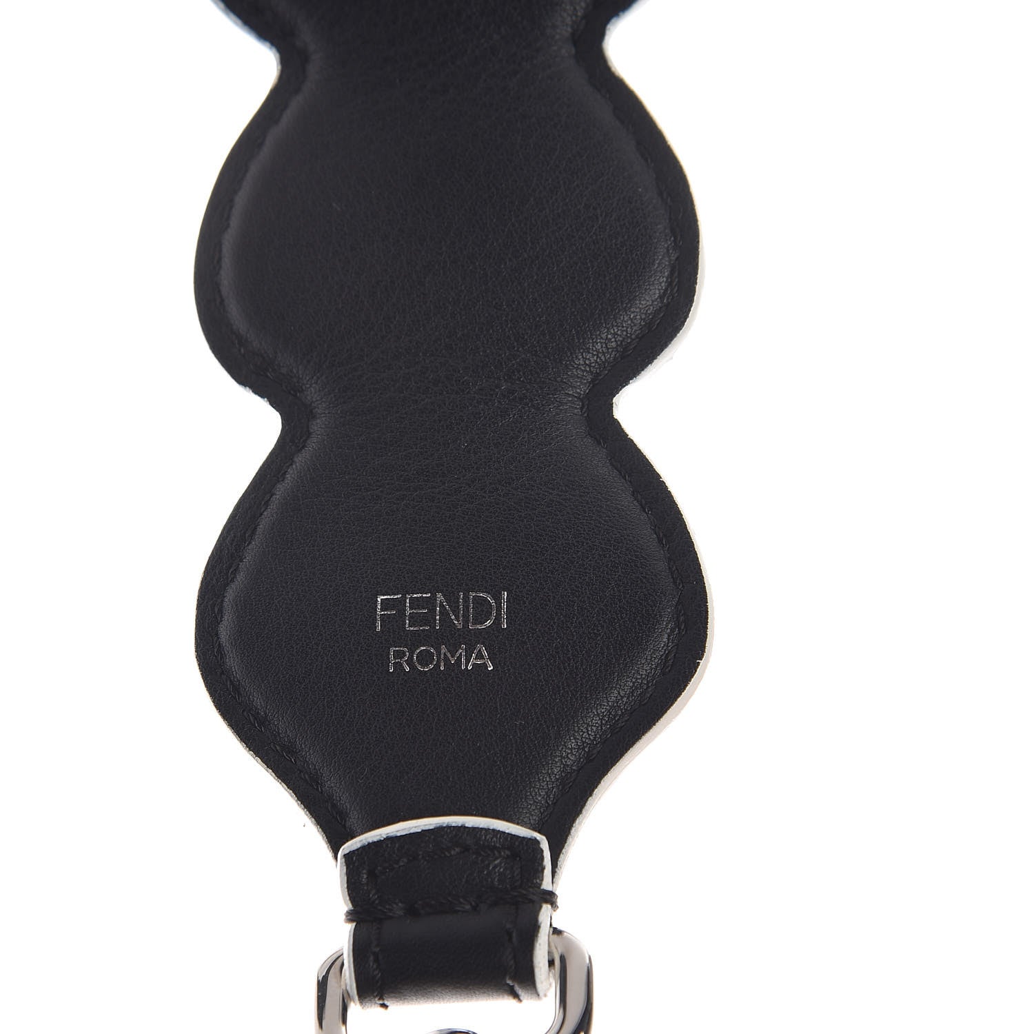 Fendi Vitello Dolce Heart Spike Studded Strap You Black Multicolor 3 of 3