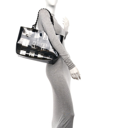 Chanel Vinyl Coco Window Tote Black 2 of 10