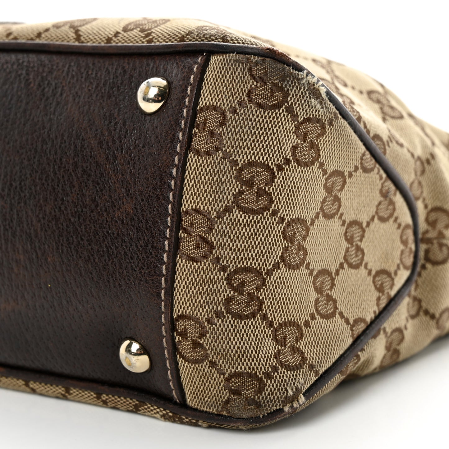 Monogram Web Tote Brown