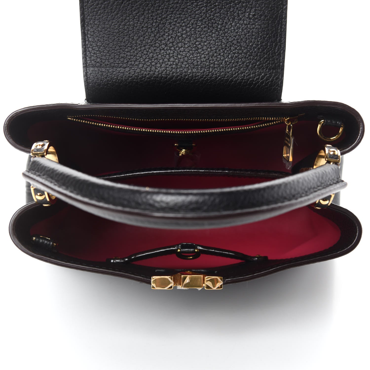 Louis Vuitton Taurillon Capucines BB Black 5 of 10