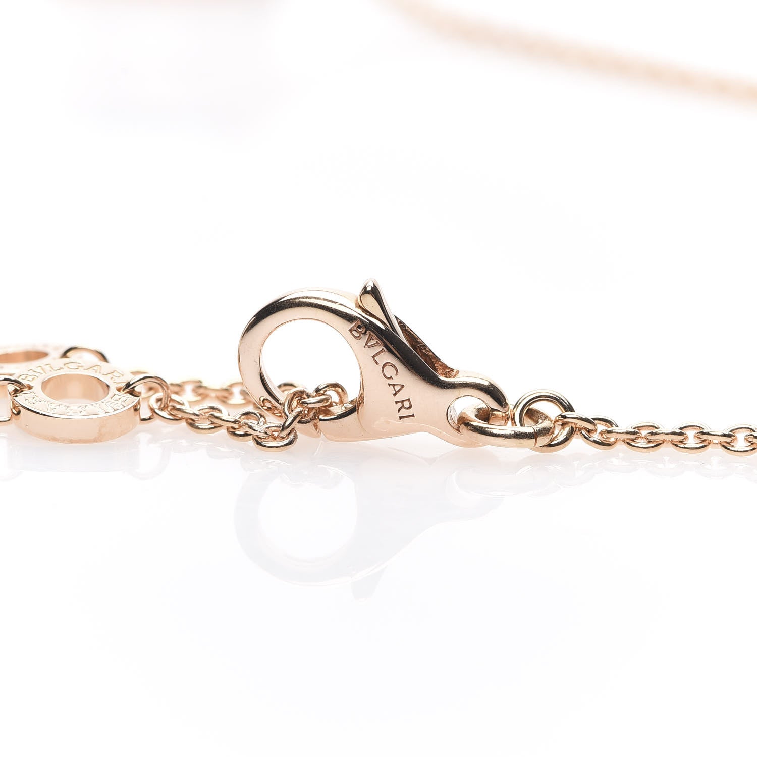 Bulgari 18K Rose Gold Diamond B.Zero1 Legend Pendant Necklace 4 of 8