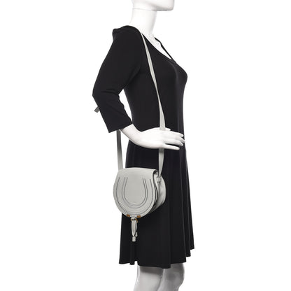 Chloe Calfskin Mini Marcie Round Crossbody Bag Airy Grey 2 of 10