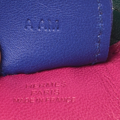 Hermes Milo Lambskin Grigri Rodeo Horse Bag Charm PM Rose Pourpre Bleu Electrique Malachite 3 of 4