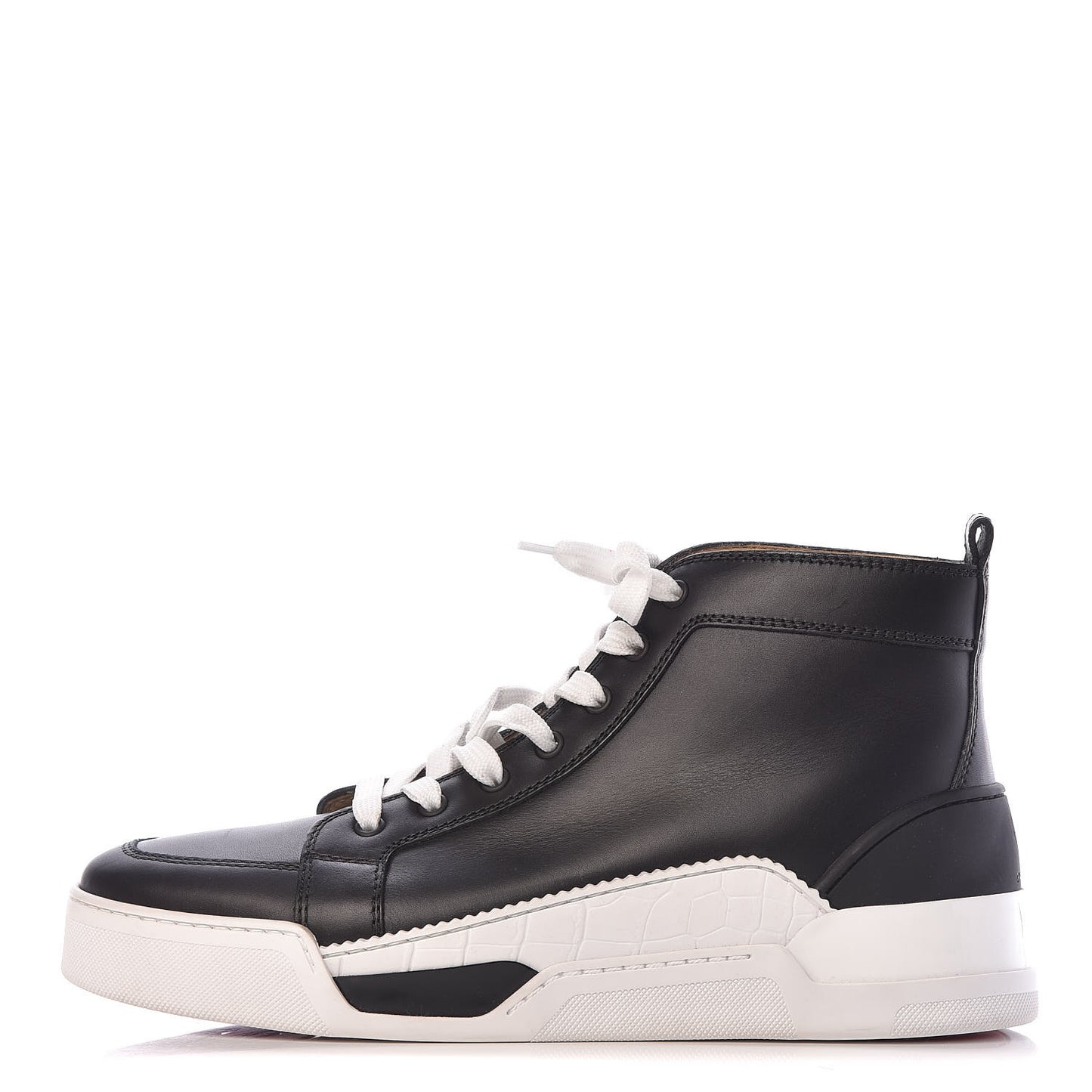 Calfskin Mens Rankick Flat Sneakers 42.5 Black